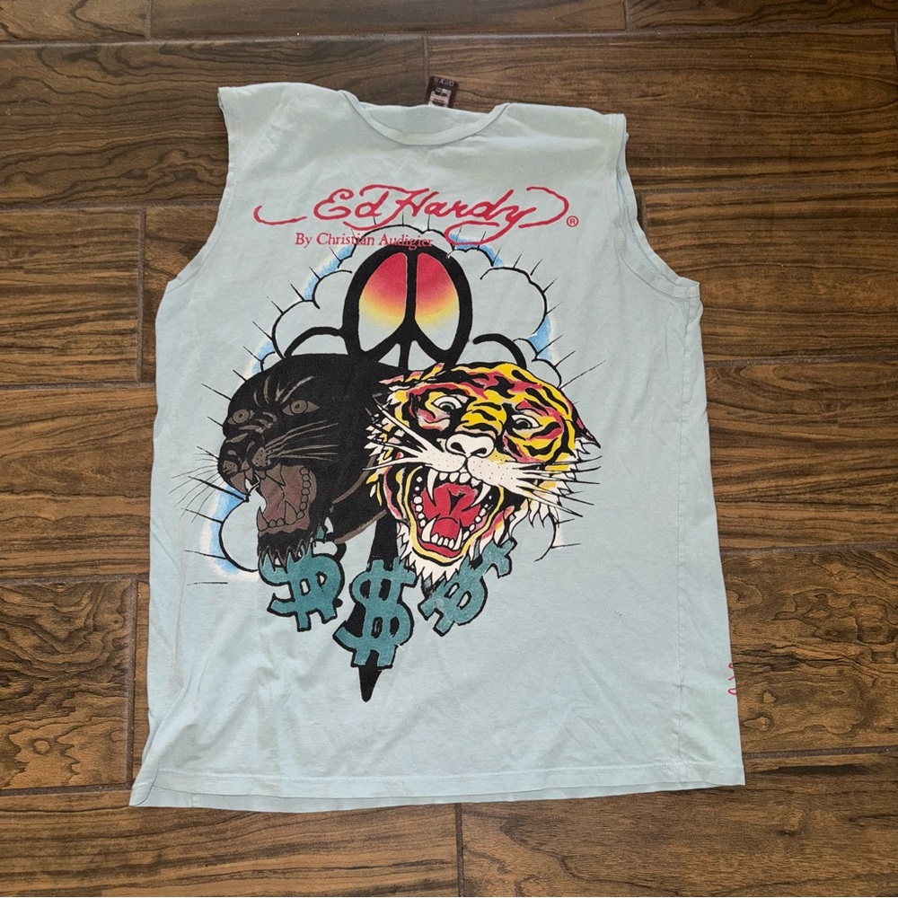 Ed Hardy Graphic Tank Top